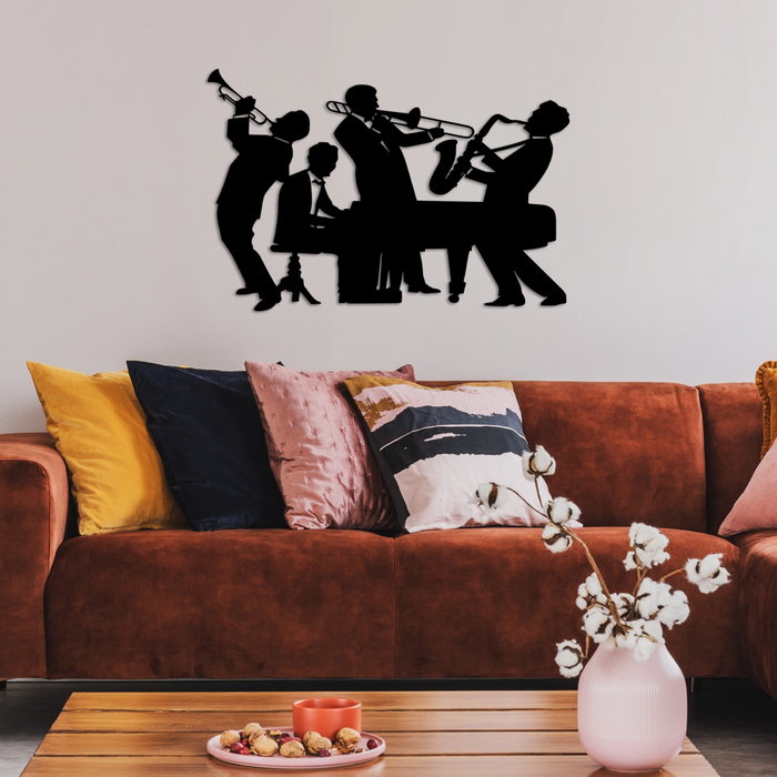 Wallity L Accesorio Decorativo de Pared de Metal Negro 70x46 cm